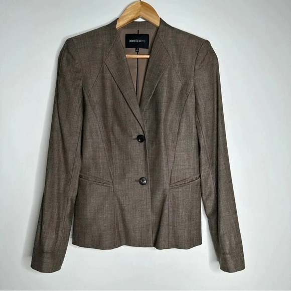 Lafayette 148 New York Wool Blend Two Button Blazer Size 4 - Picture 1 of 10